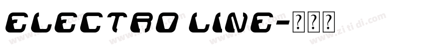 ELECTRO LINE字体转换
